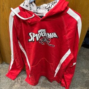 Marvel Red and White Spider-Man Sweatshirt NWT